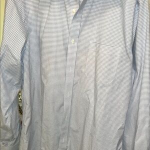 Brooks brothers Blue Checkered Men's Shirt - brand new without tags size 16-35